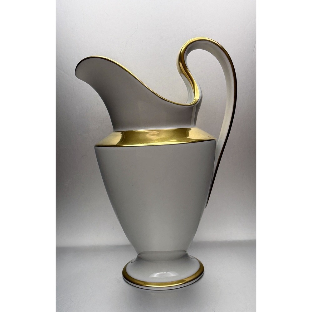 Fürstenburg Empire‎ Porcelain Creamer Gold Trim 5 3/8" Tall Germany